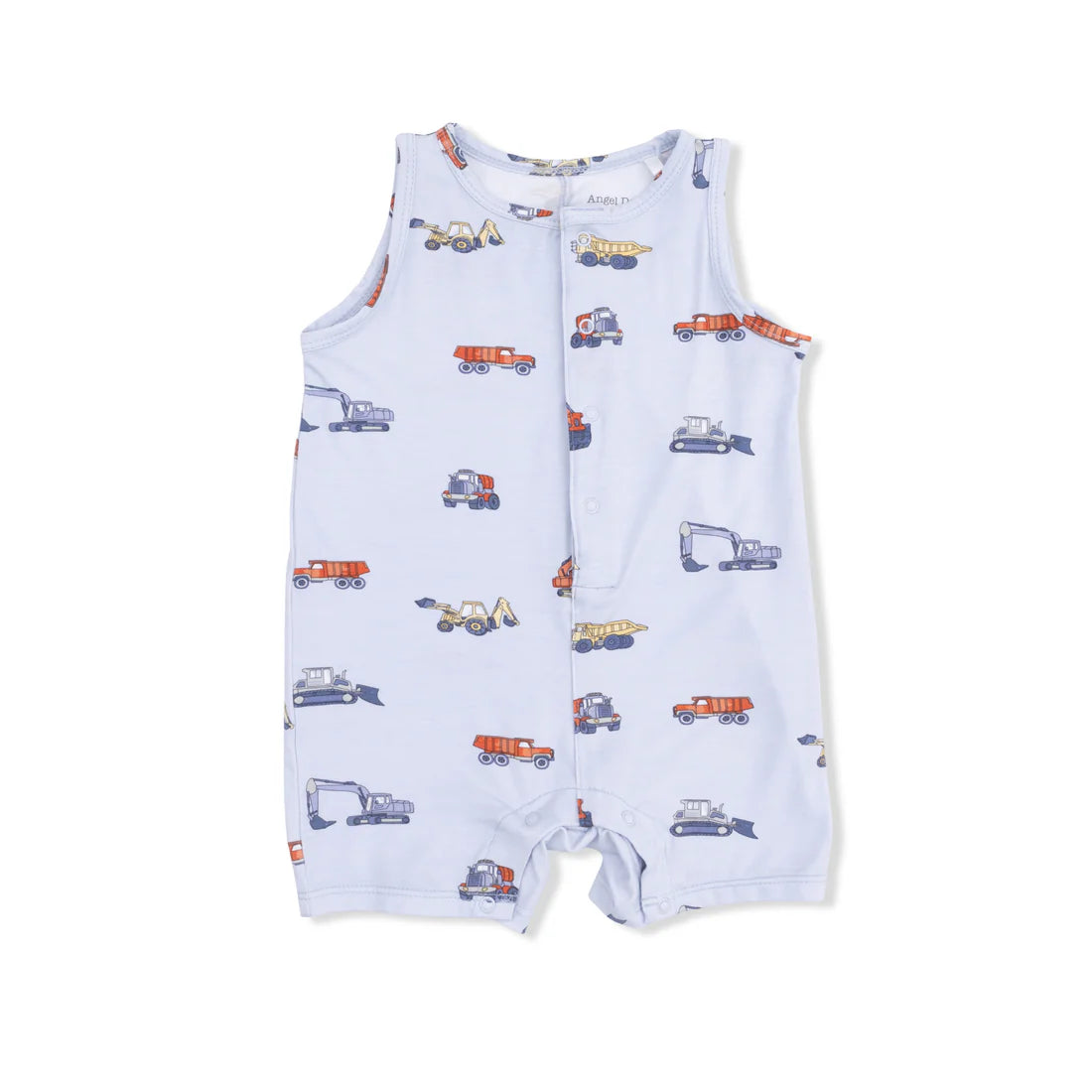 Construction Vehicles Shortie Romper