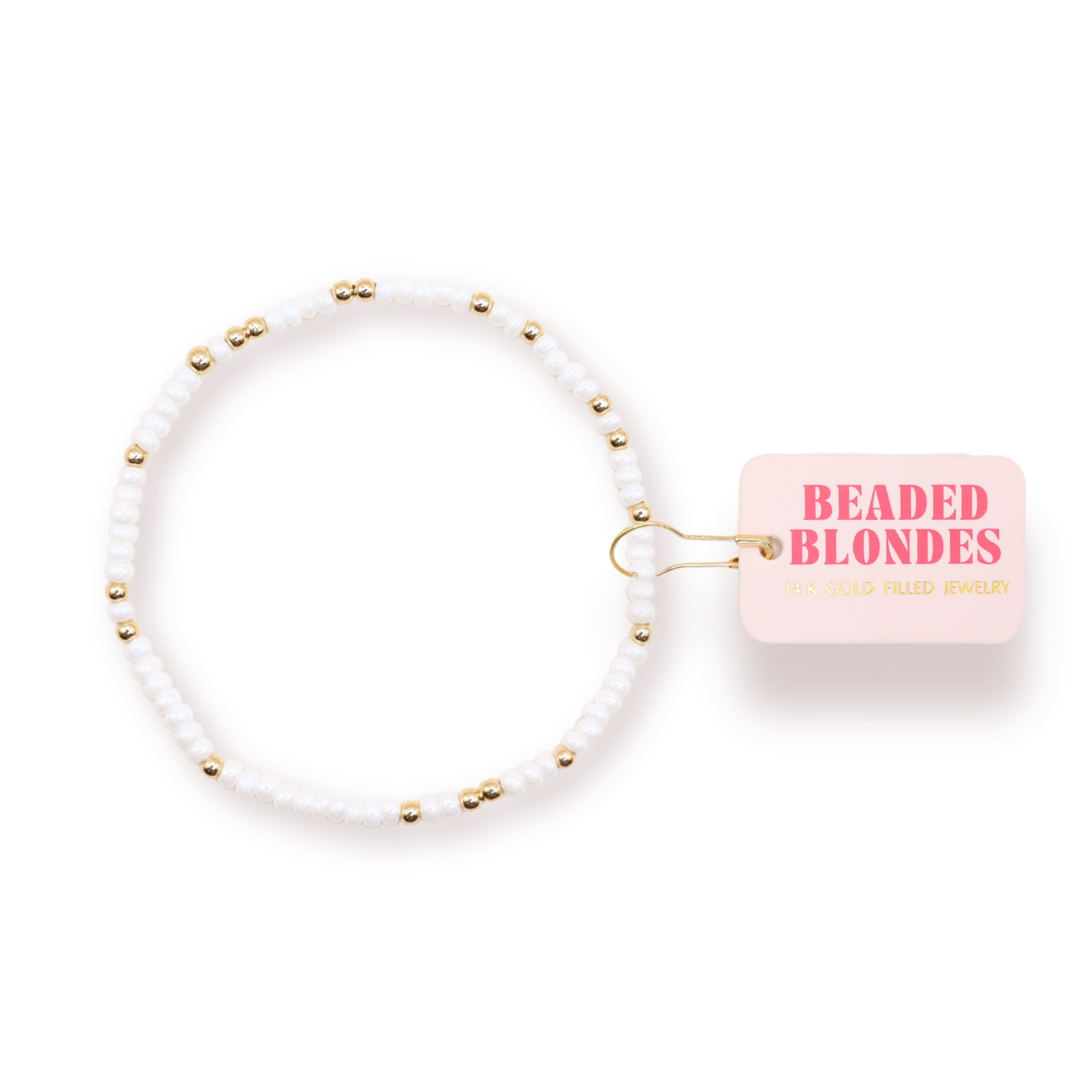 Luster White Sprinkle Bracelet (Kids Size)