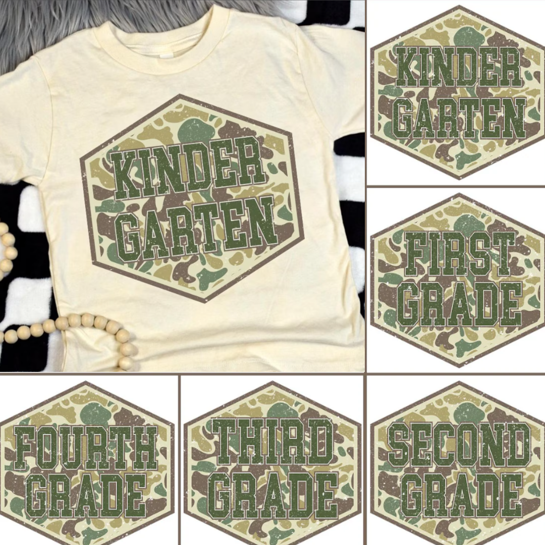 Retro Camo Boys Shirt