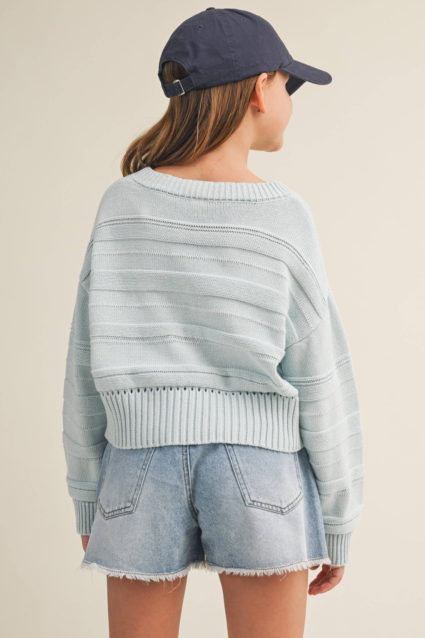 Girls' Knit Sweater - Pink