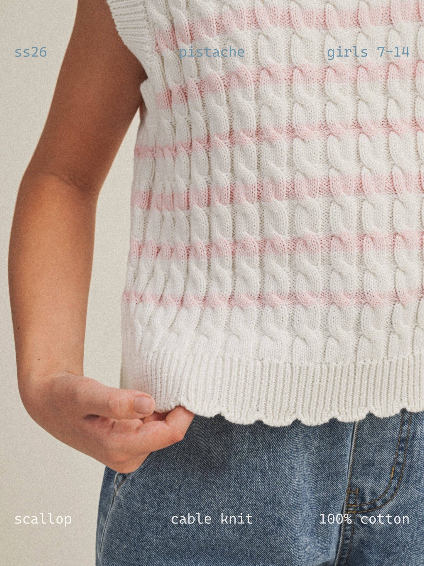 Cable Knit Vest