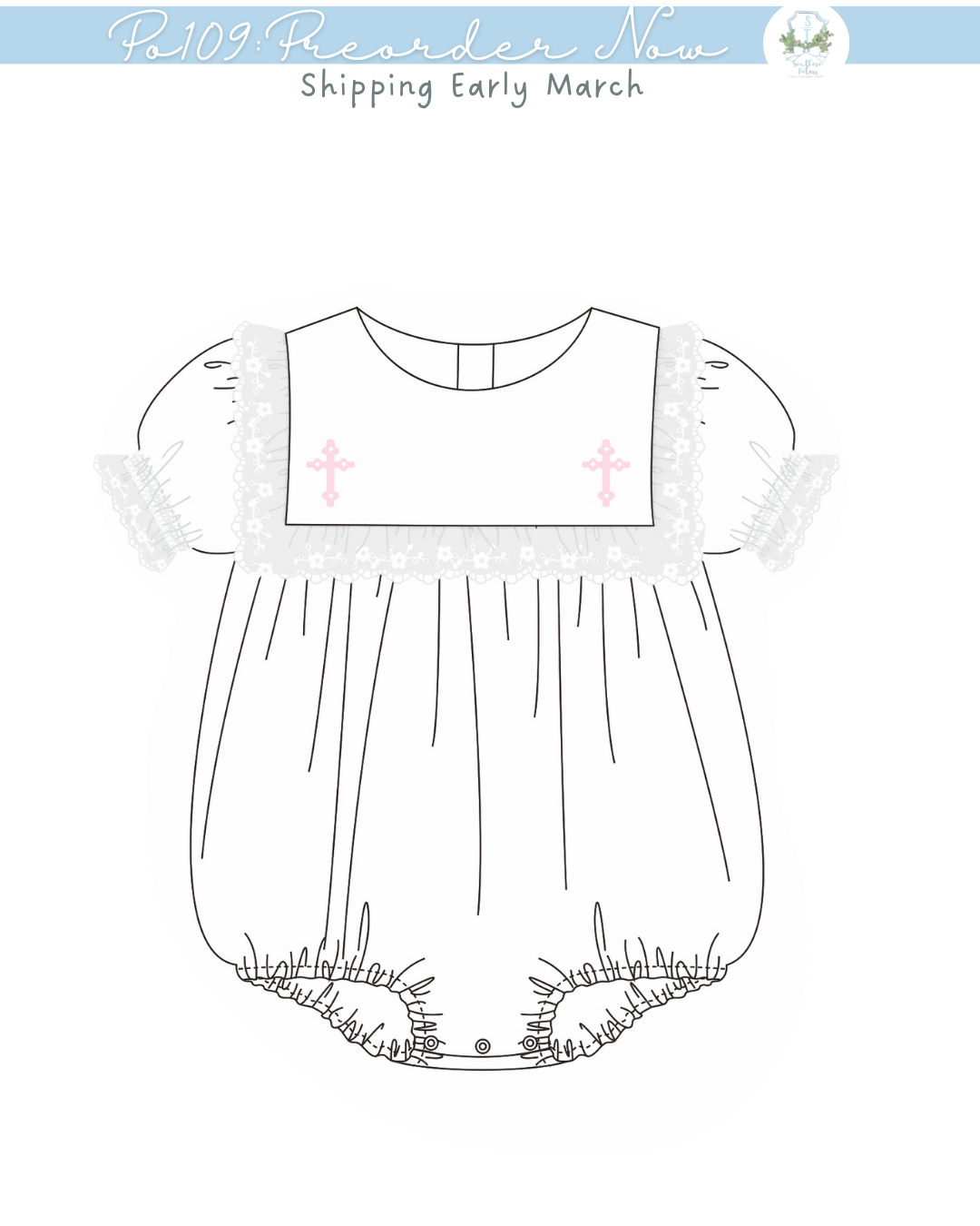 PO109: Heirloom Cross Girls Bubble Preorder