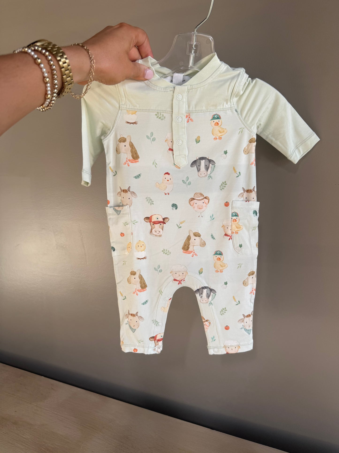 Farm Faces Romper