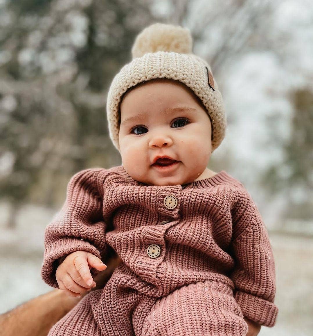 Acrylic Pom Beanie