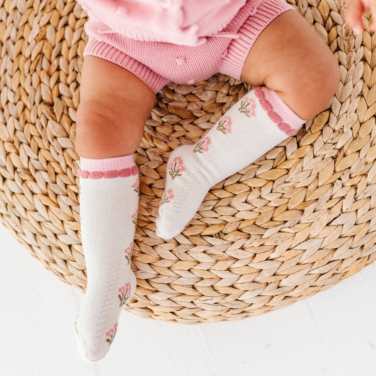 Posie Knee Socks - Old Rose