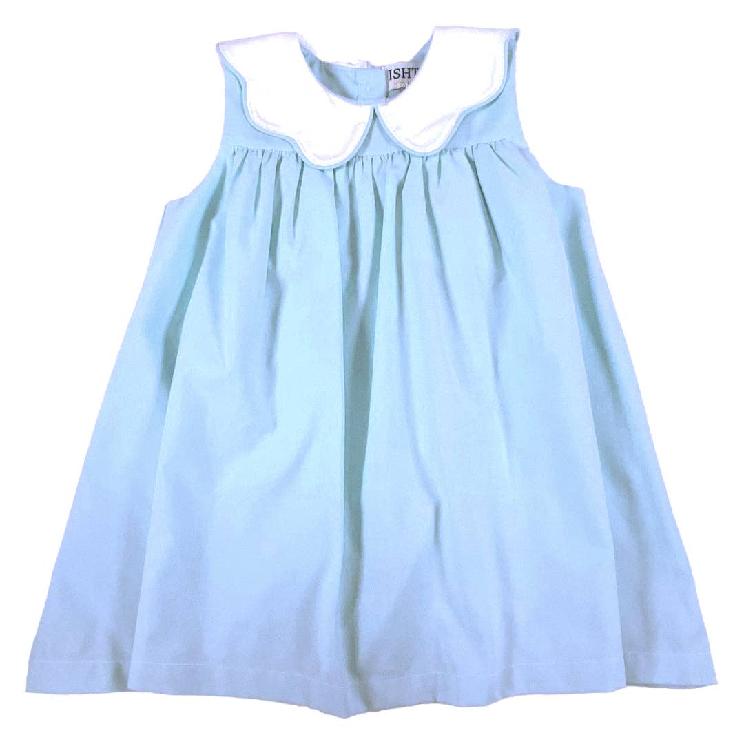 Blue Poplin Dress