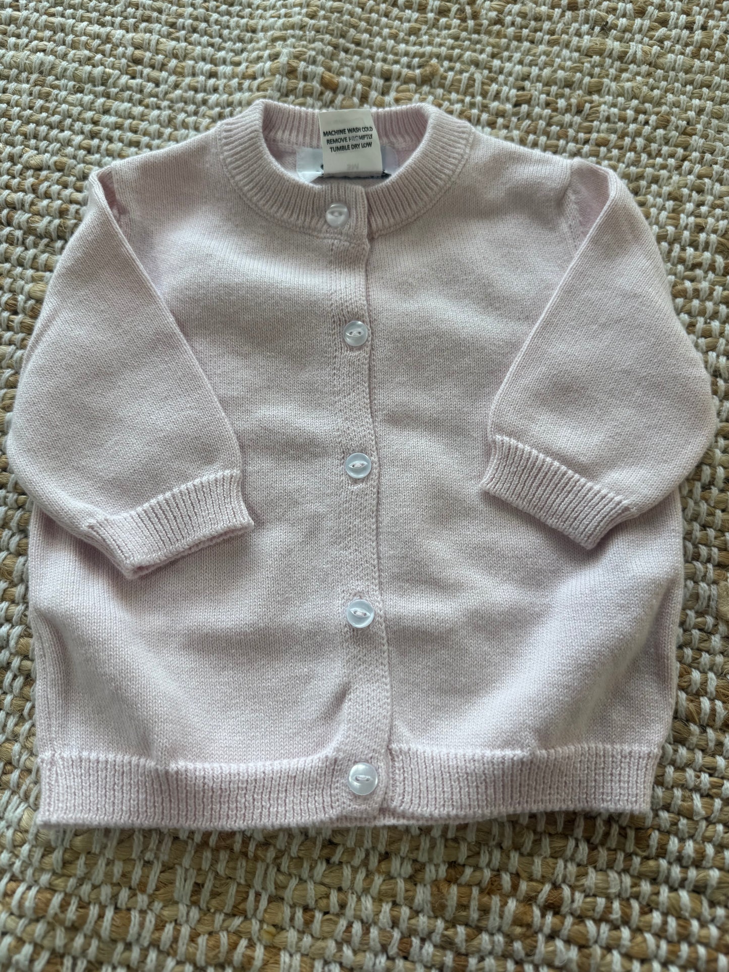 Front Button Cardigan Pink
