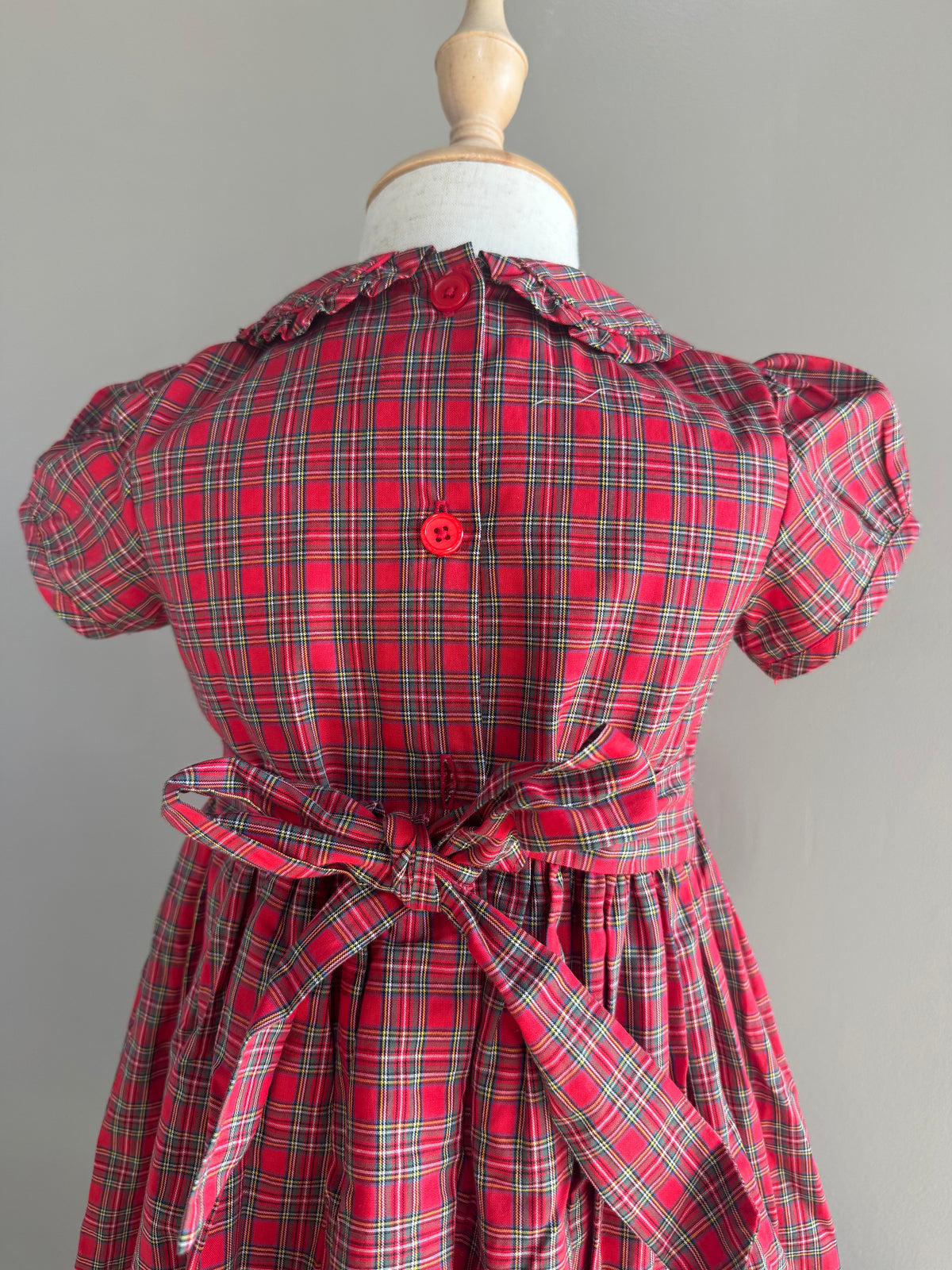 Tartan Frill Front Dress
