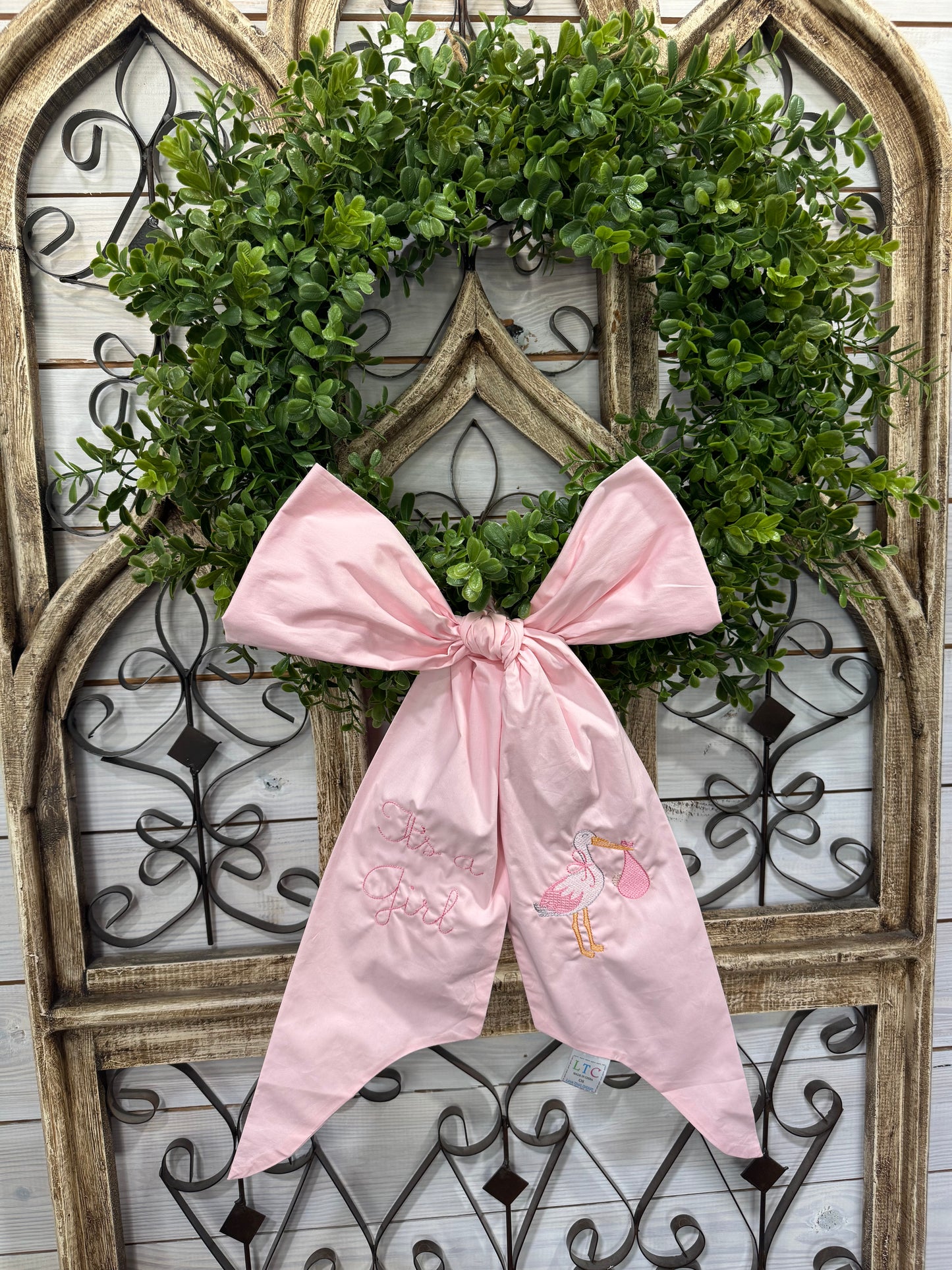 Newborn Bow Sash It’s a girl!