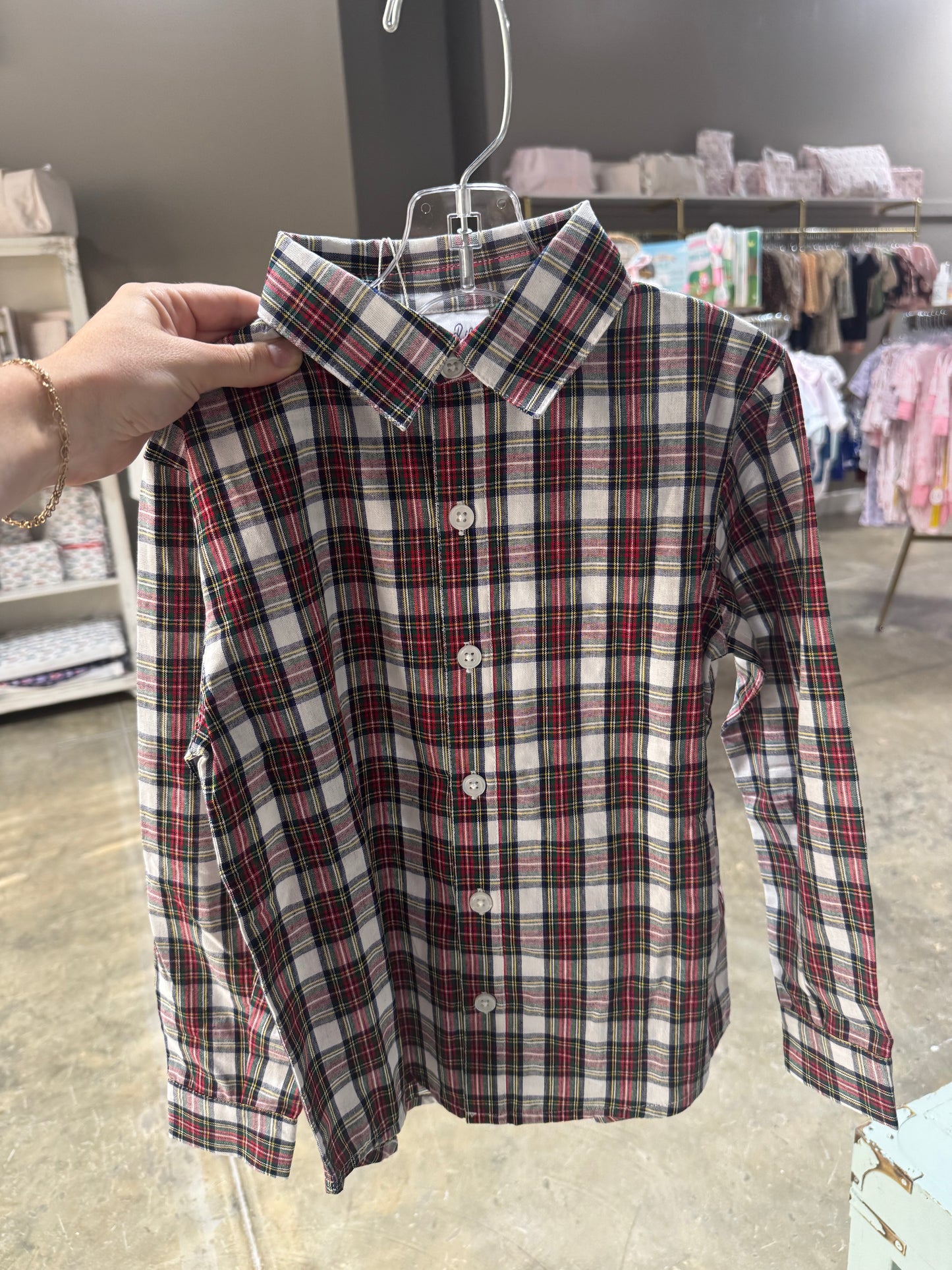 Ivory Tartan Shirt