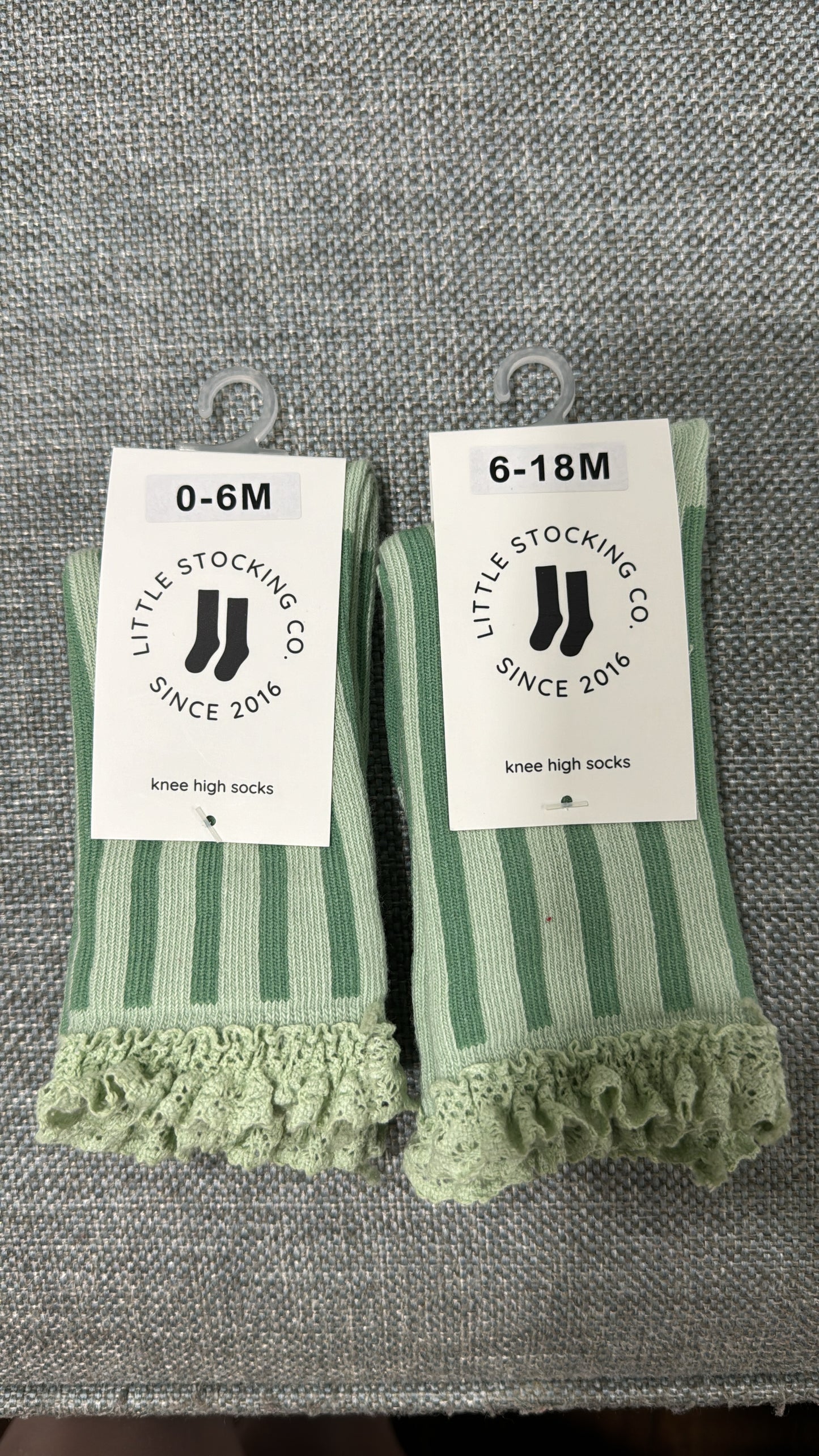 Mint Stripe Socks