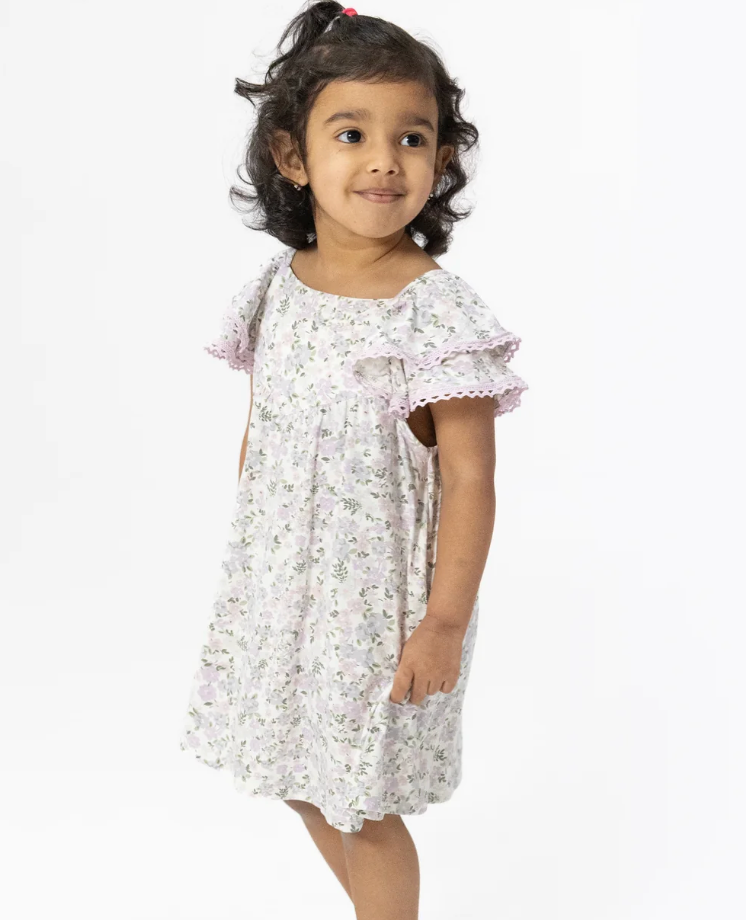 Shannon Floral - V-Neck Dress and Bloomer