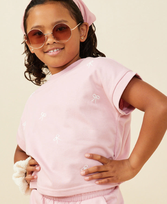 Girls Bow Top