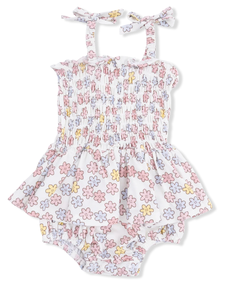 Sarah Floral Bubble with Skirt Bamboo