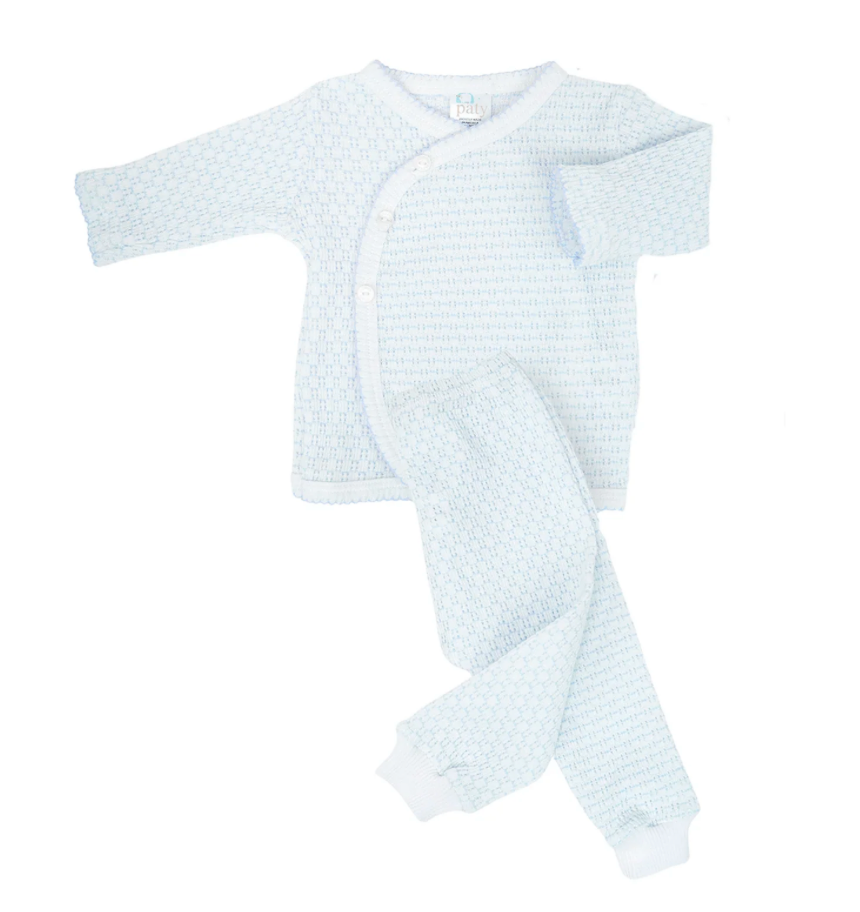 Paty Knit Two-Piece Kimono Set