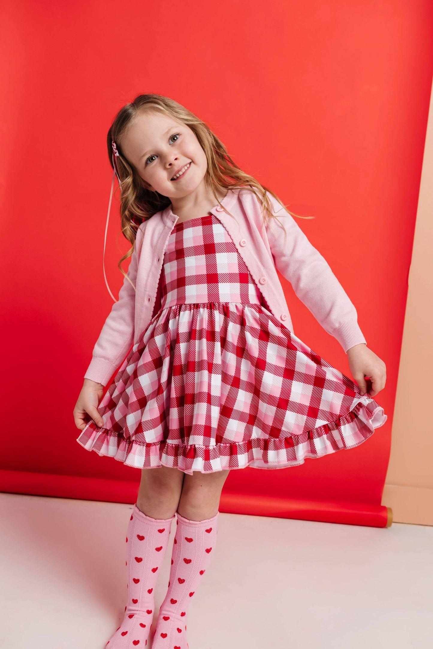 True Love Scalloped Knee High Socks