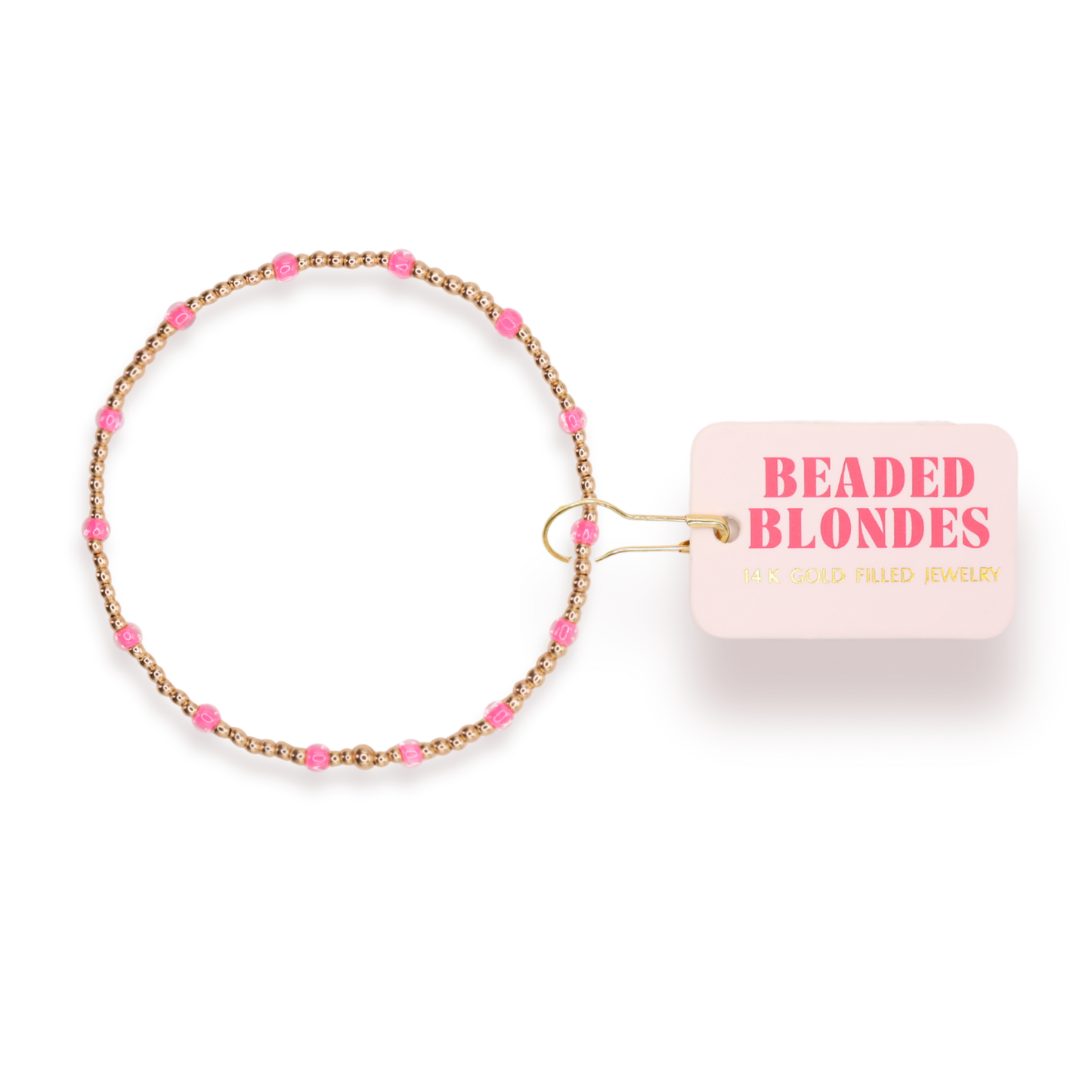 Hot Pink Dainty Poppi Bracelet (Kids Size)