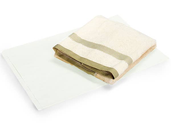 Brown & White Kraft Paper Merchandise Bags