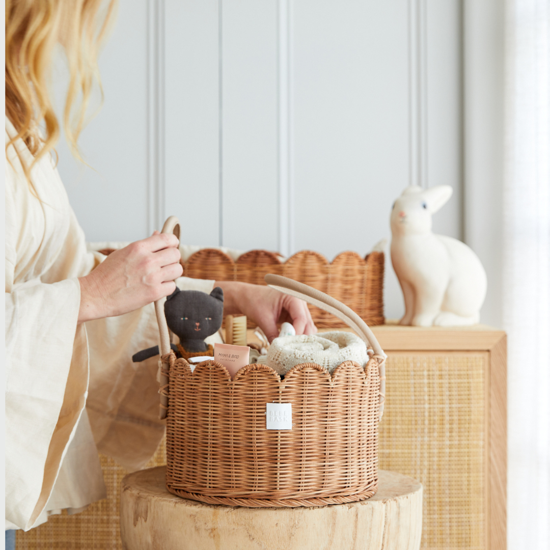 POPPY DIAPER CADDY MOCCA