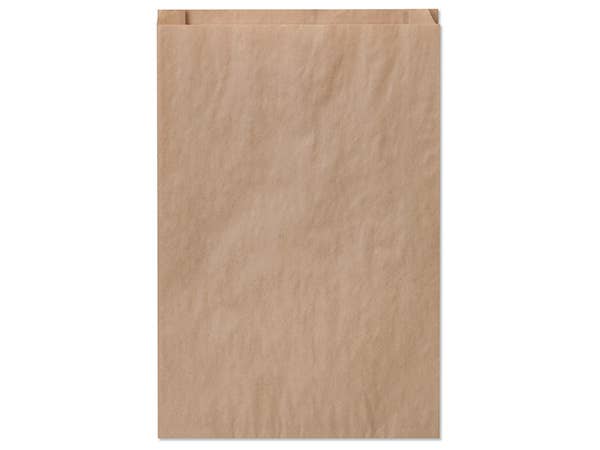 Brown & White Kraft Paper Merchandise Bags