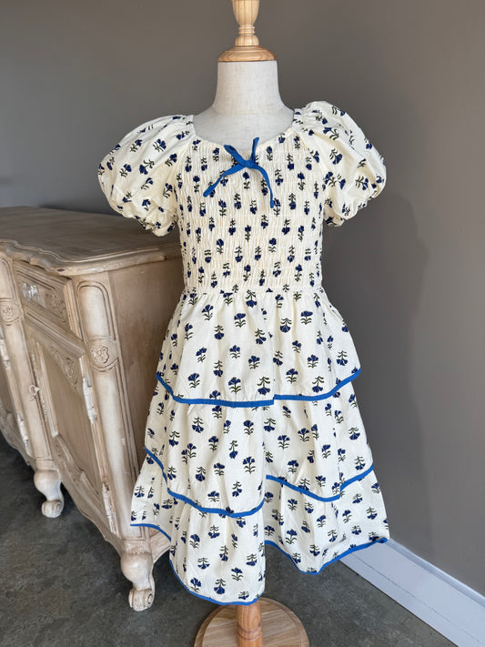 Floral Tiered Smocked Dress