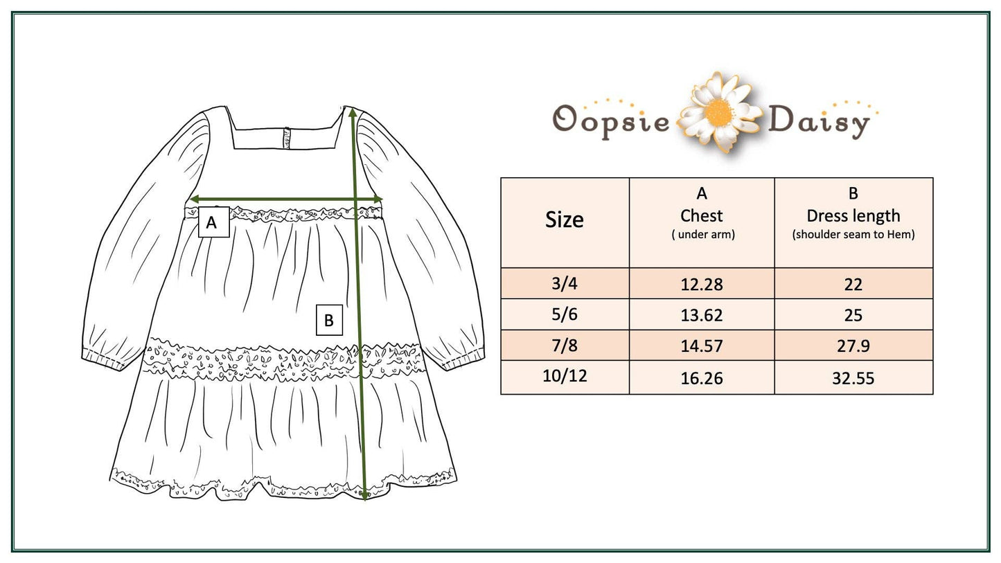 Girls Tan Gingham & Vintage Lace Puff Sleeve Tiered Dress