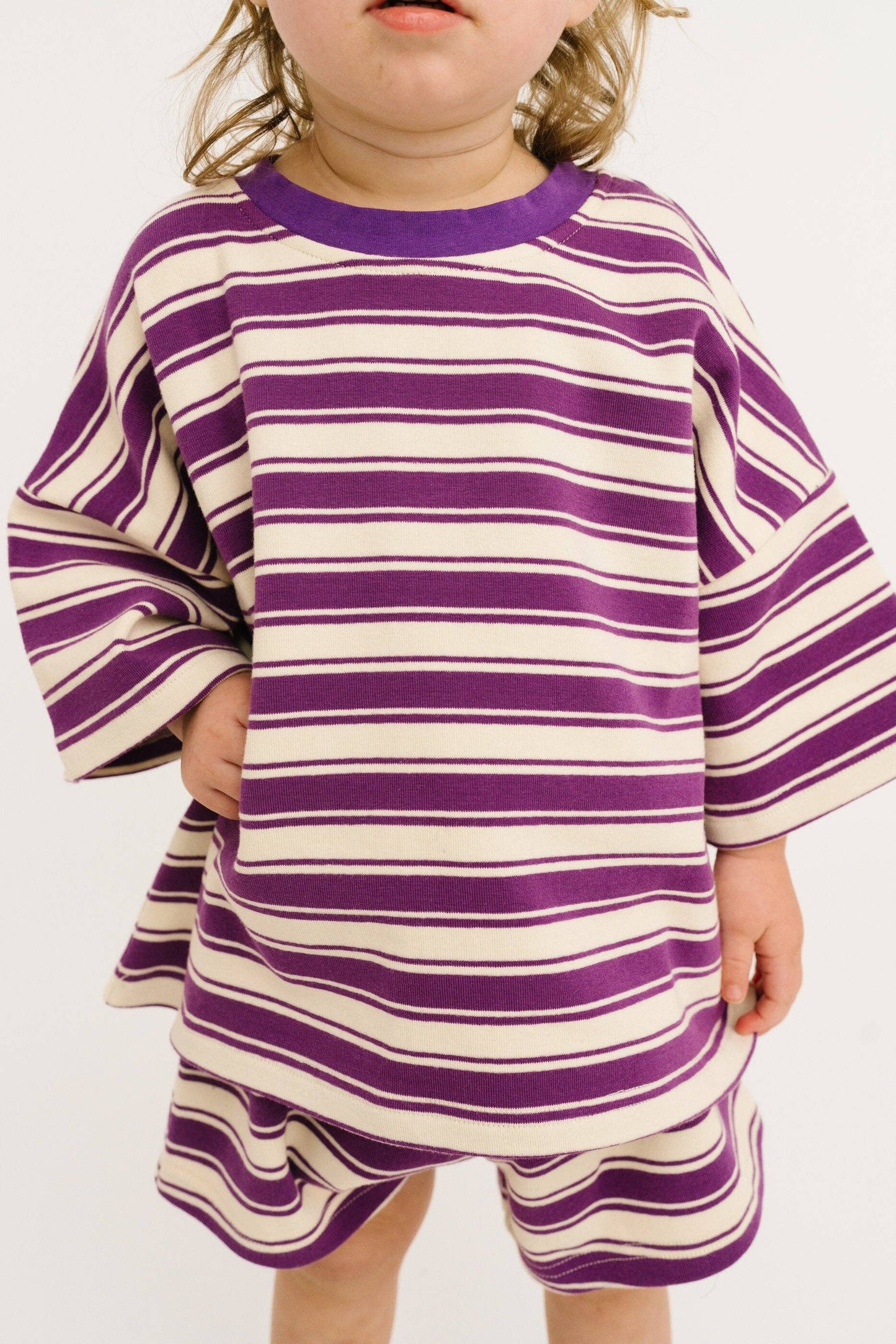 Plum Stripe Slouchy Set