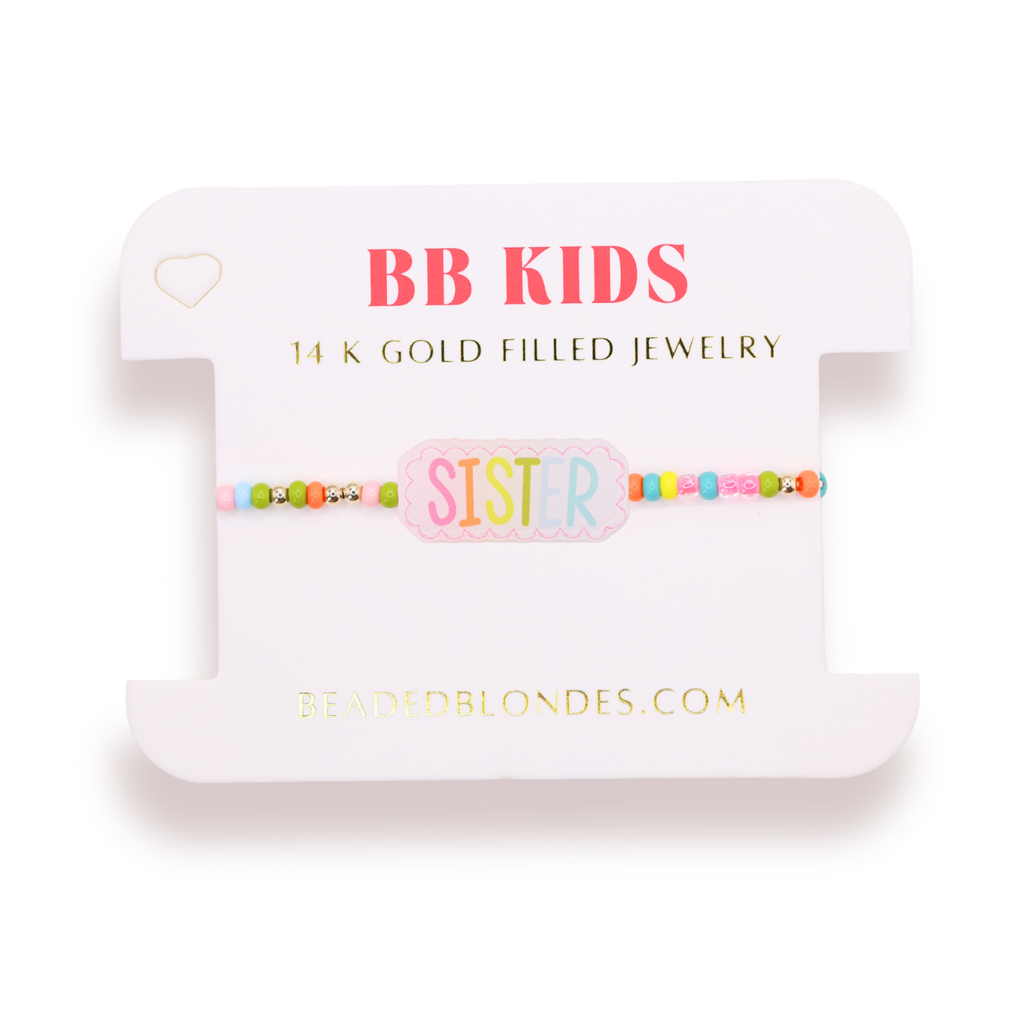 Sister Bracelet on Color (Kid Size)