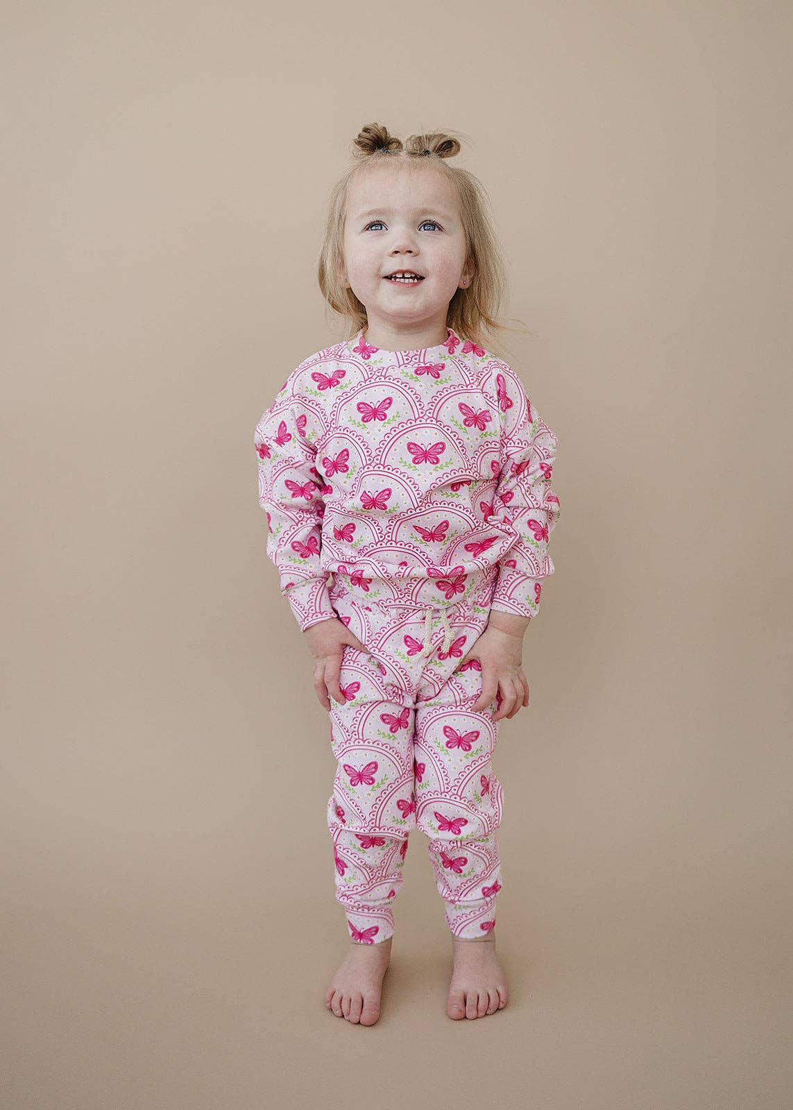 Jogger Set | Pink Butterfly