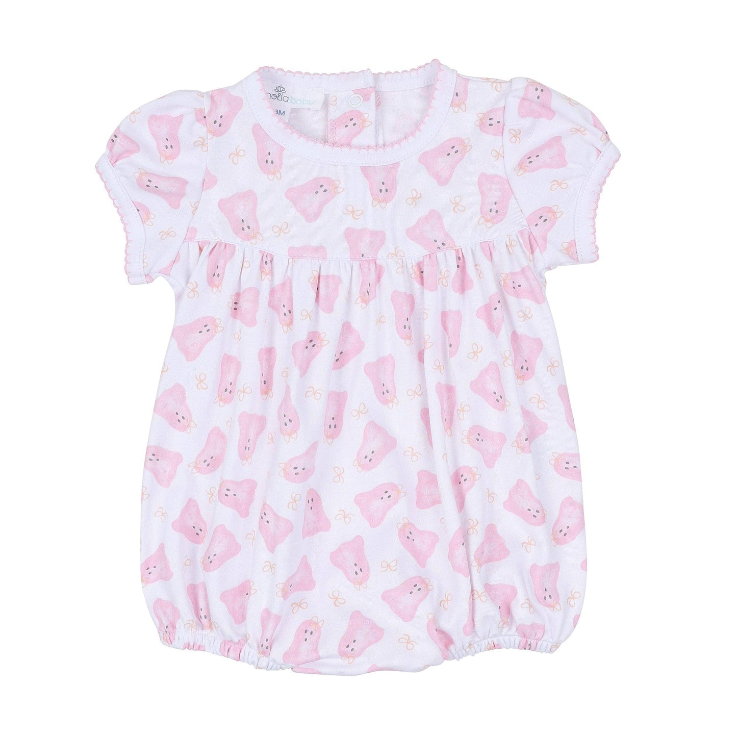 Baby Boo Print Ruffle Short Sleeve