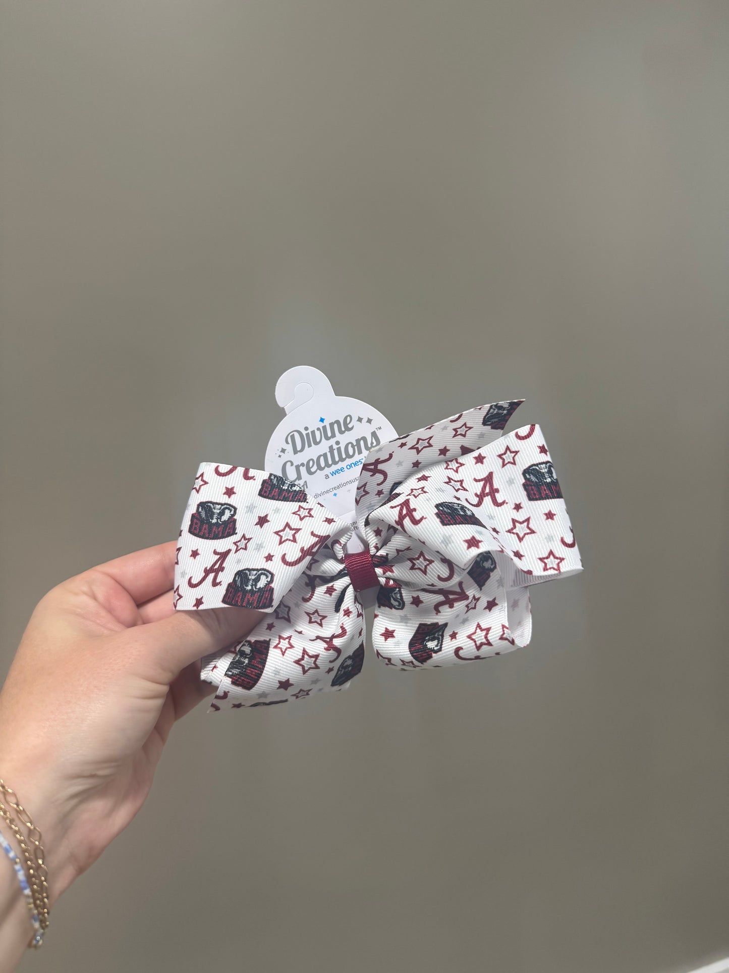 King College Star Print Bama Bow