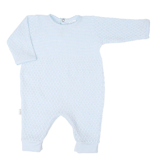 Solid Color Romper with Pima Trim