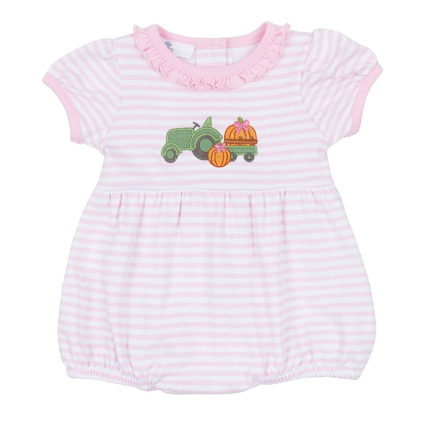 Pumpkin Tractor Ruffle Bubble