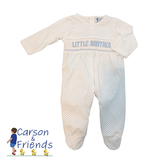 Carson and Friends “Little Brother” Smocked Footie