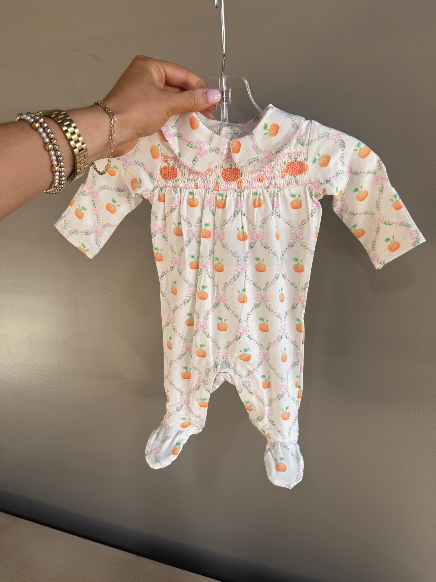 Pumpkin Trellis Footie