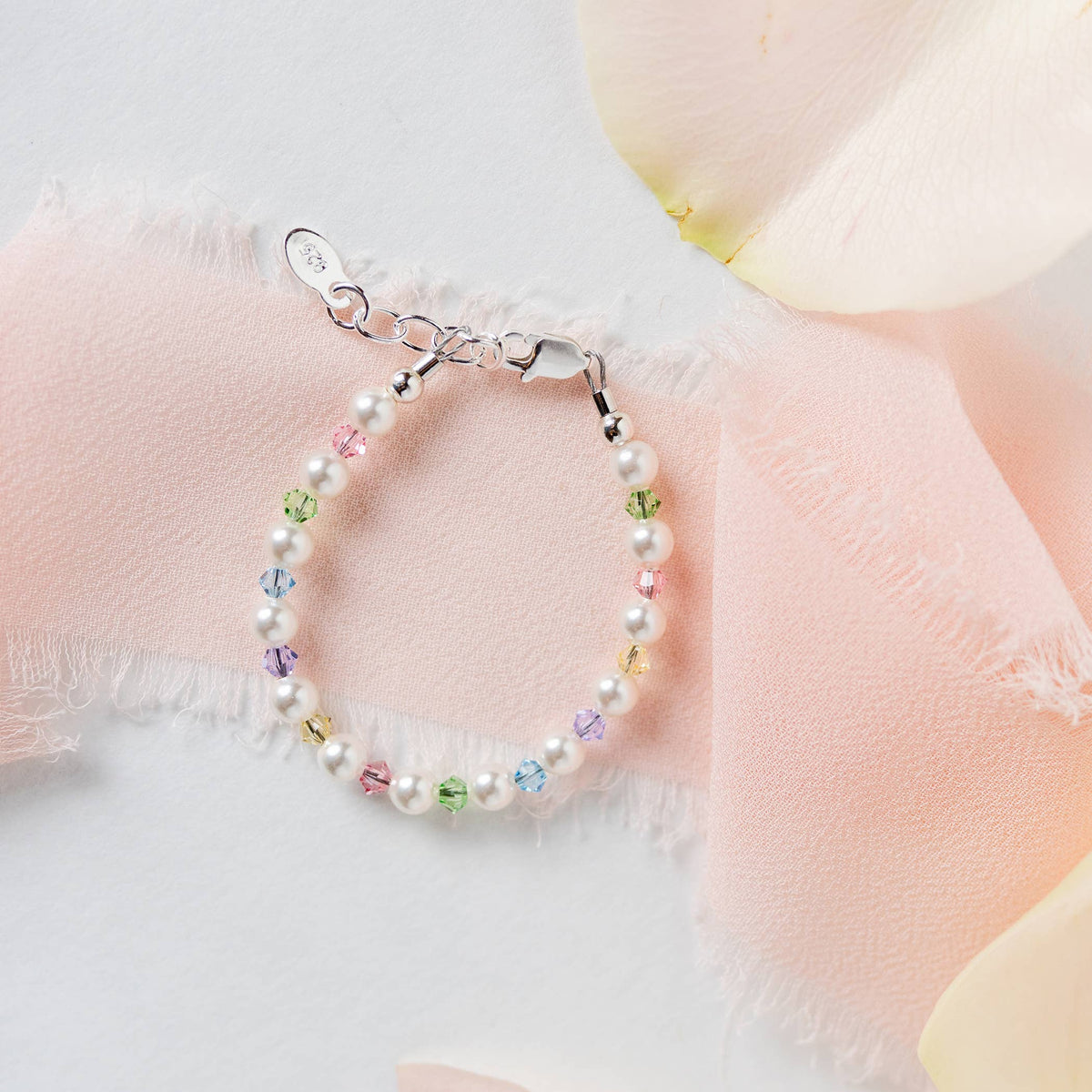 Sterling Silver Crystal Bracelet