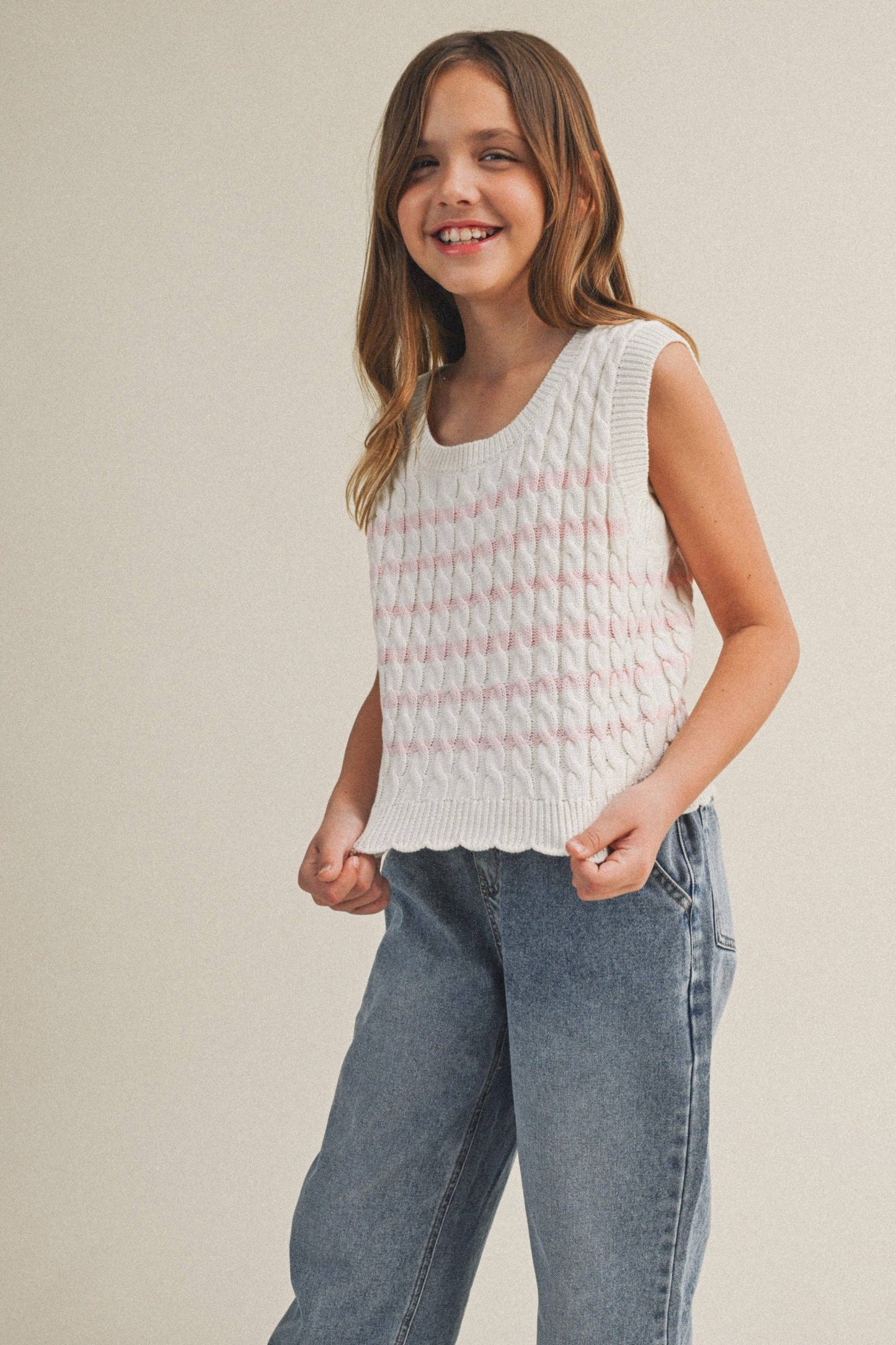 Cable Knit Vest