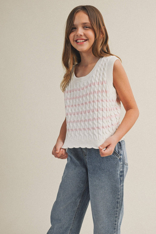 Cable Knit Vest
