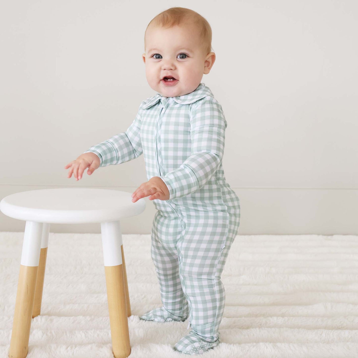 Gingham Footie