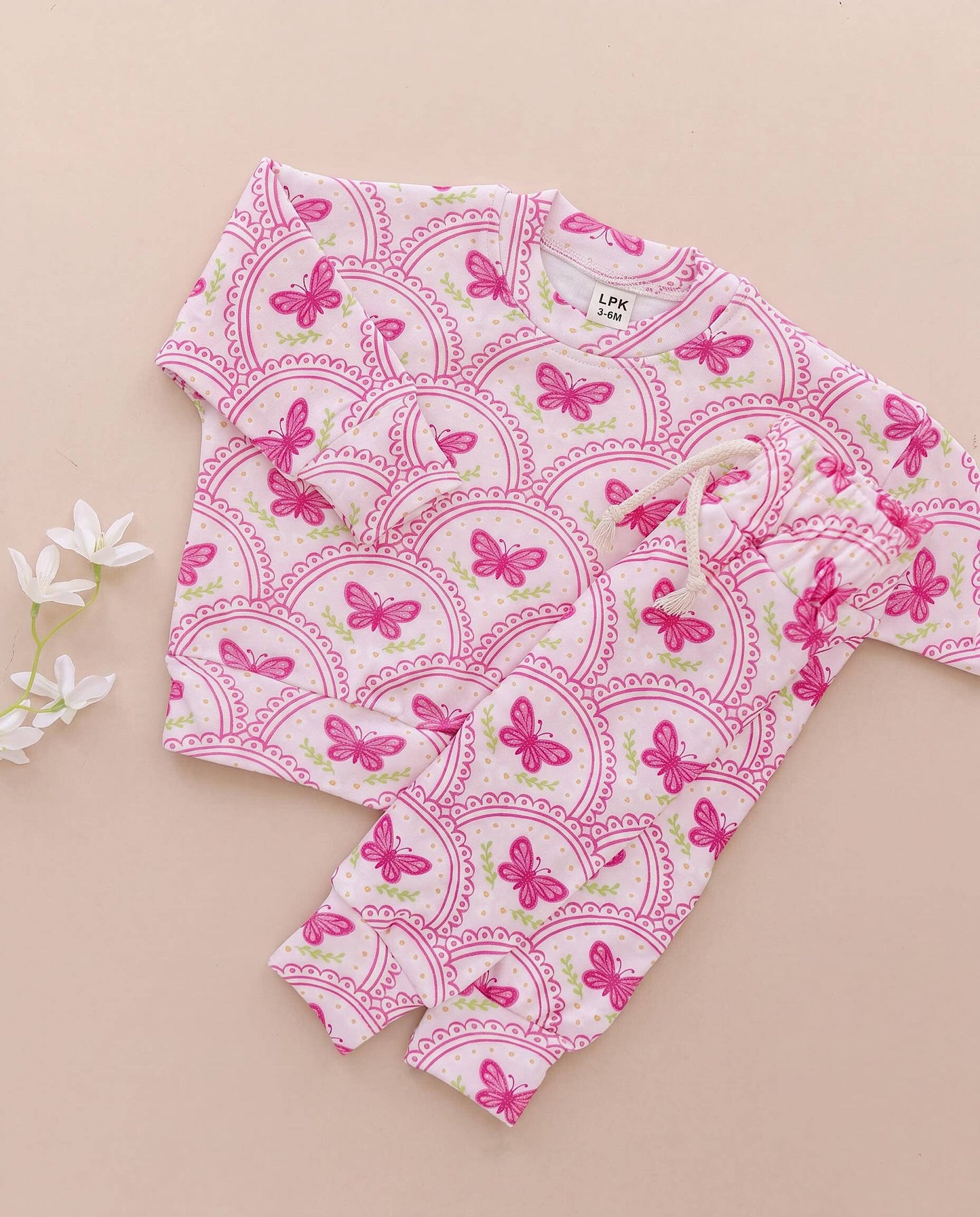 Jogger Set | Pink Butterfly