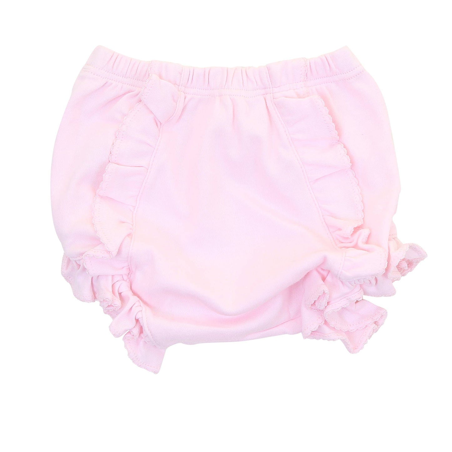 Essentials Solid Pink Monogram Diaper Cover