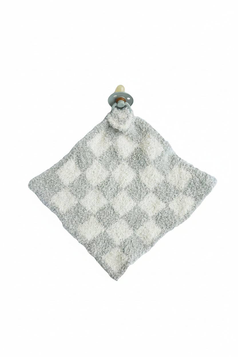 CuddleLane™ Luxe Lovey | Sage Check