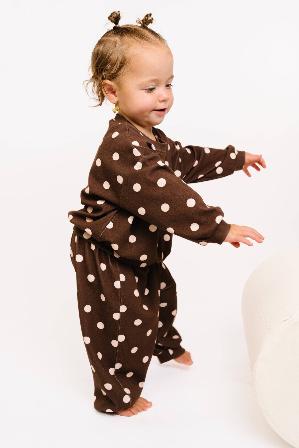 Espresso Polkadot Sweatsuit