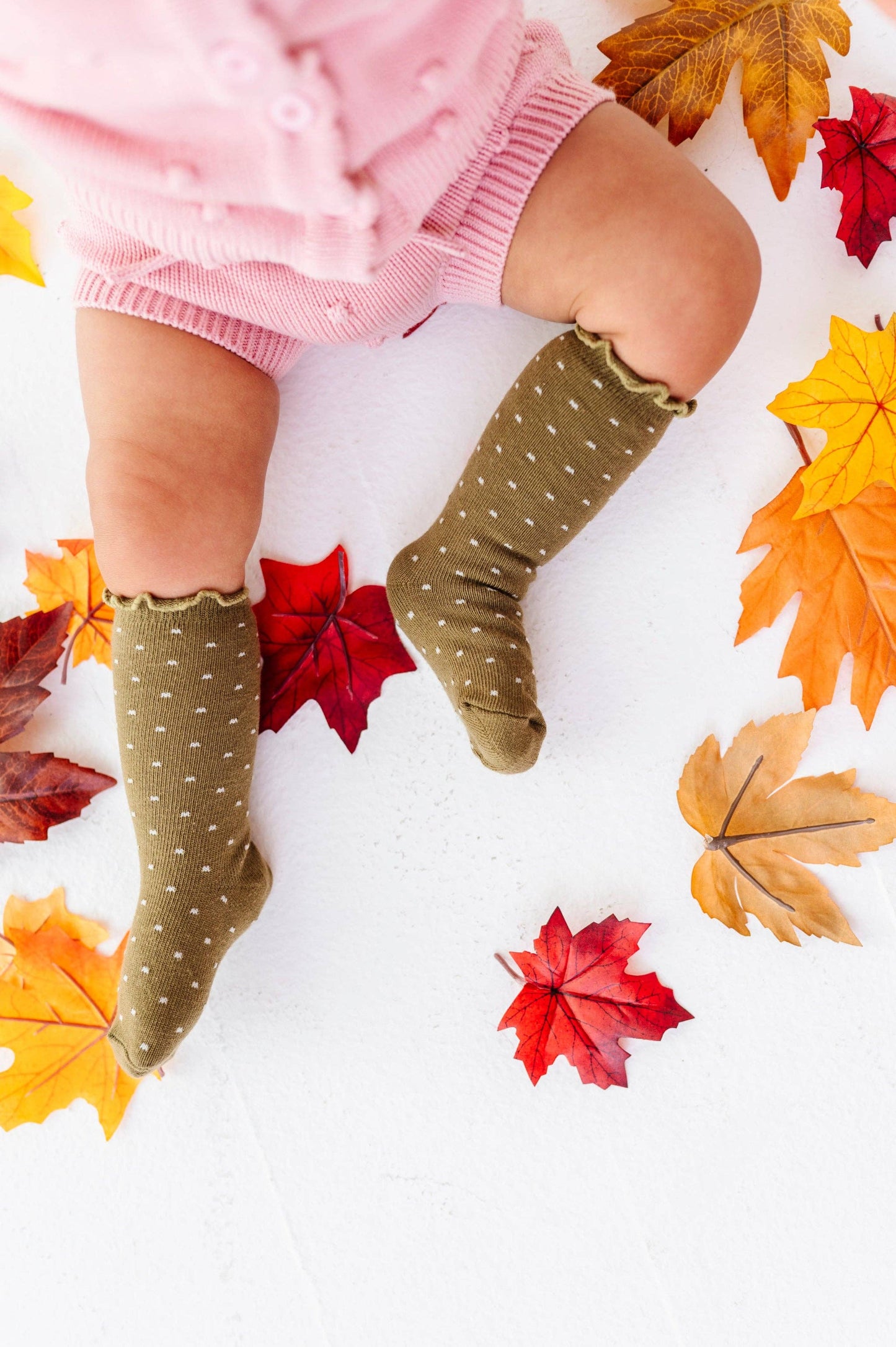 Dottie Knee Socks Olive