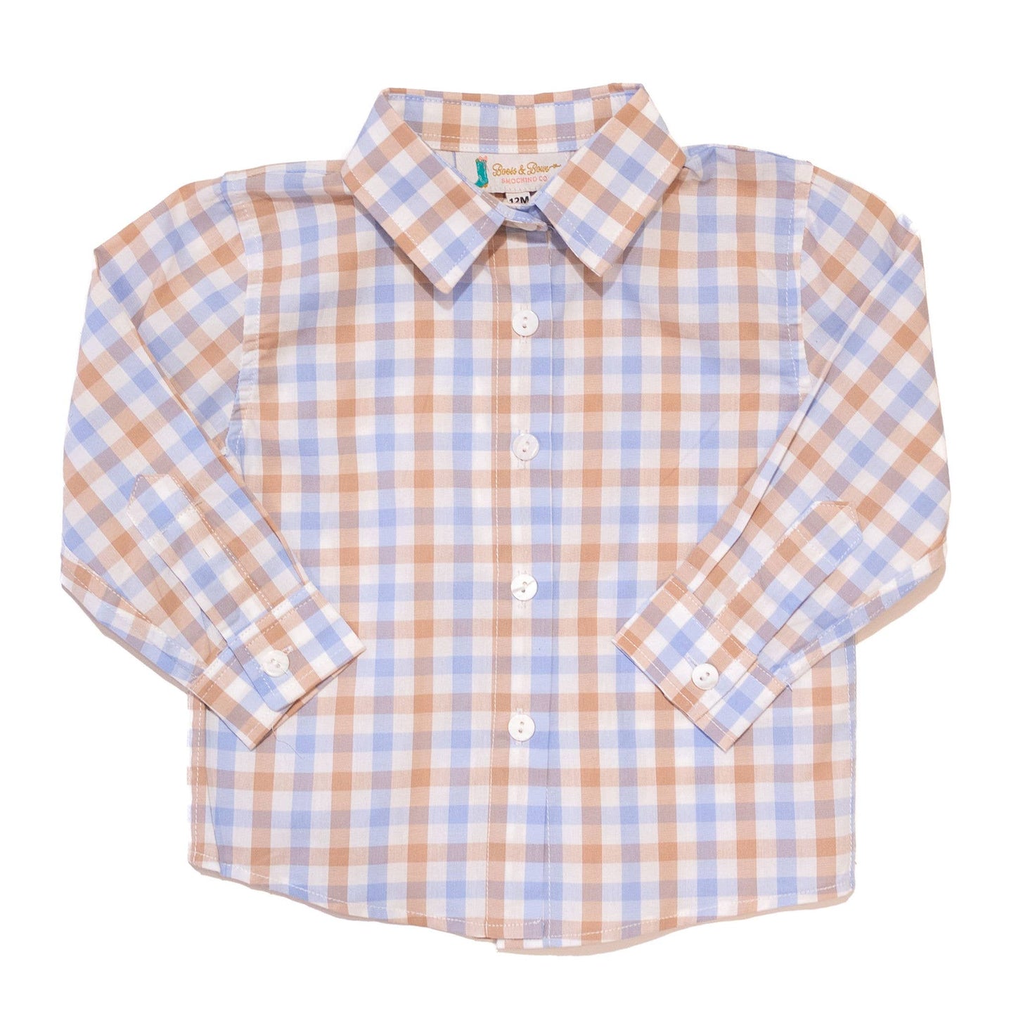 Plaid Button-Up Shirt