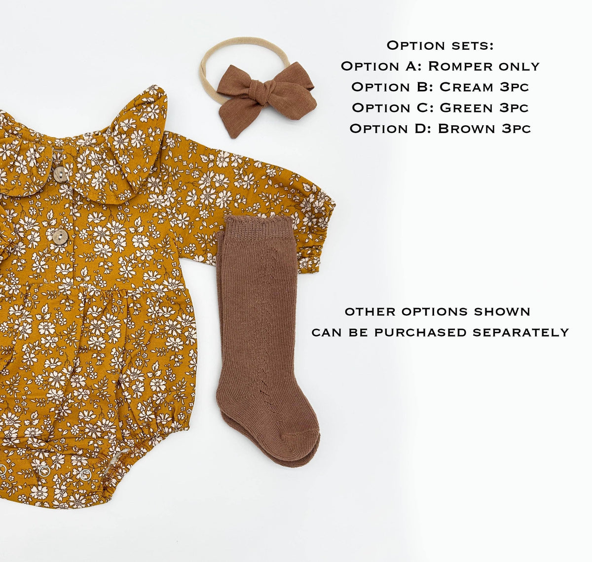 Mustard Floral Romper