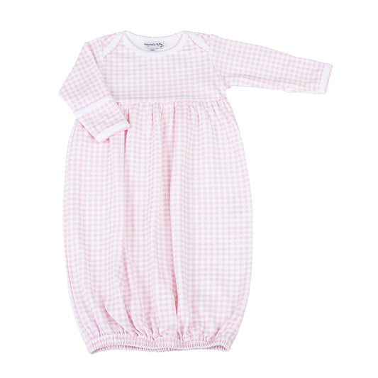 Mini Checks Gown - Pink