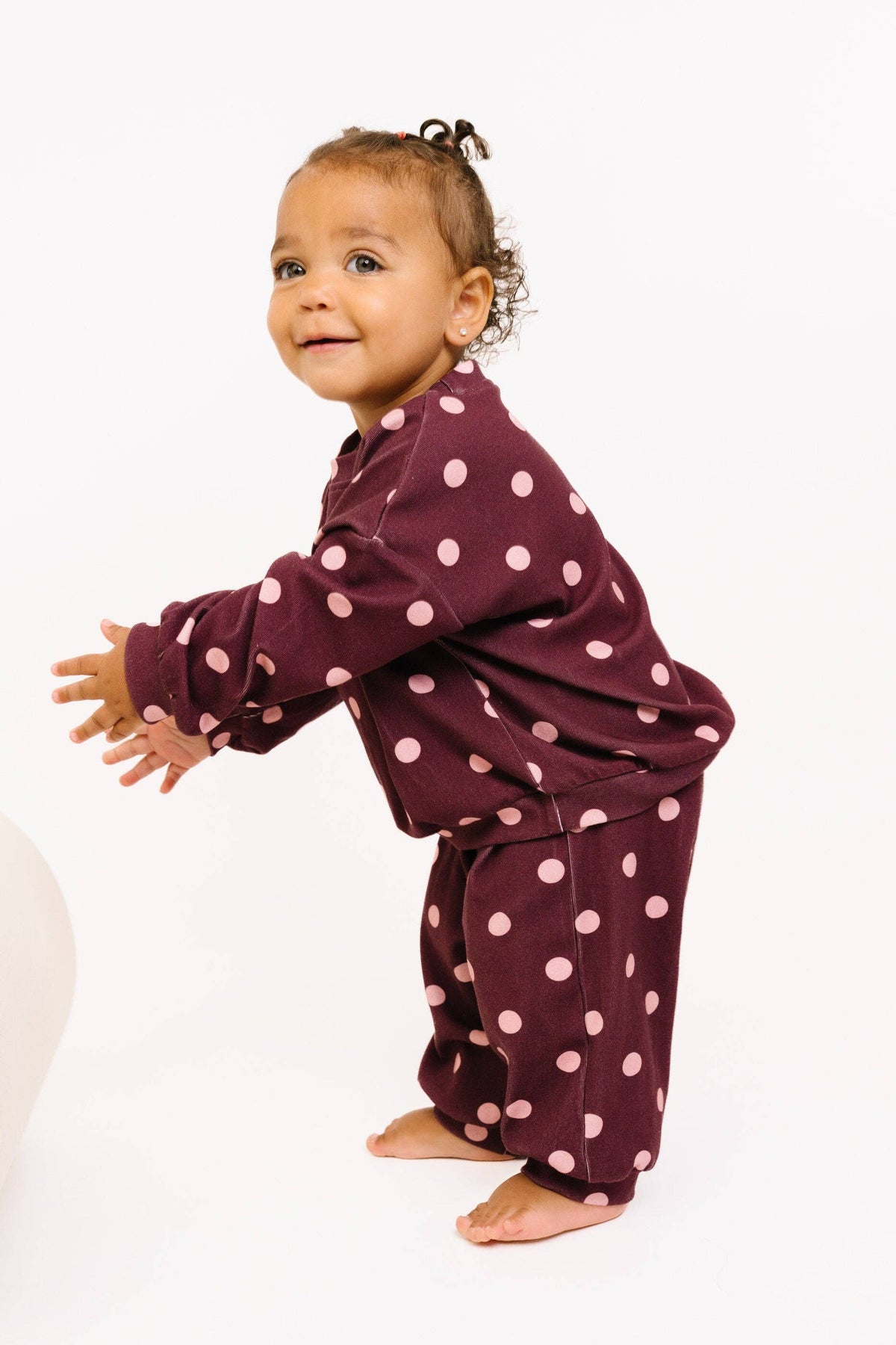 Mulberry Polkadot Sweatsuit