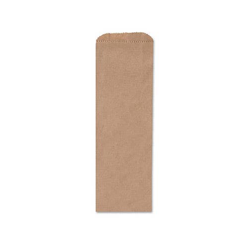 Brown & White Kraft Paper Merchandise Bags