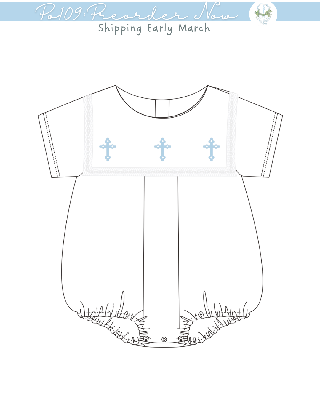 PO109: Heirloom Cross Boys Bubble Preorder